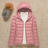 Elfriede | Damen Wasserdichte Stepp Regenjacke mit Kapuze in Rosa