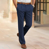 Emilian | Herren Business Chinohose in Dunkelblau