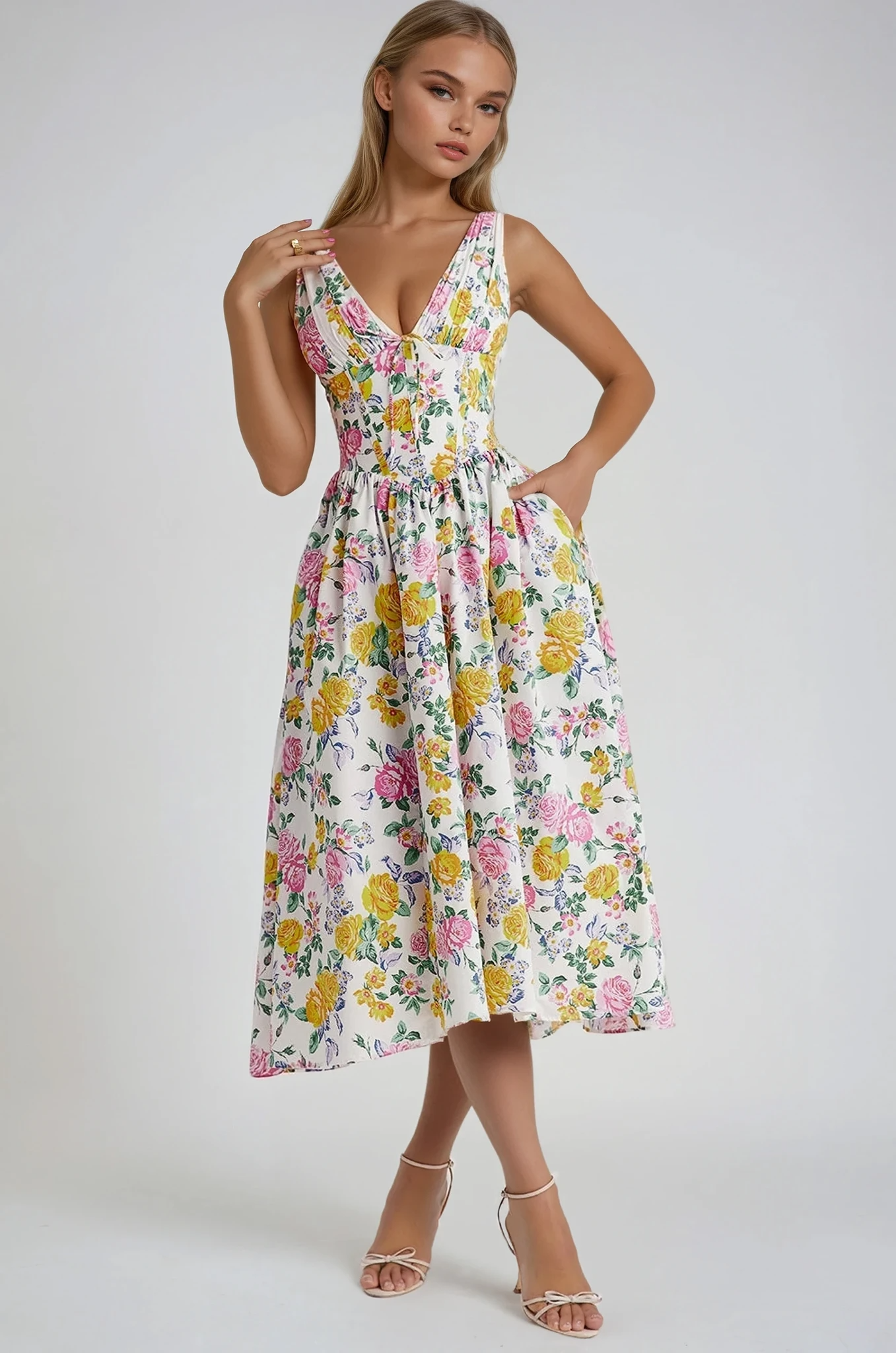 Vaznea Elegante Sommerkleid