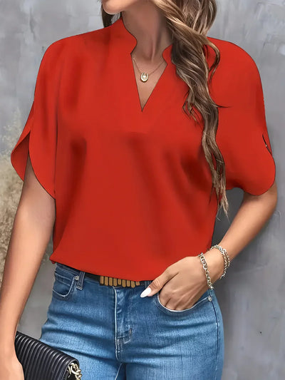 Maya® | Elegante Bluse mit fallendem Ausschnitt