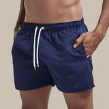 Evander | Herren Badeshorts mit Kordelzug Regular Fit in Dunkel Blau