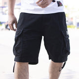 Herren Cargo-Tasche Baggy-Stil Shorts - Andres in Schwarz