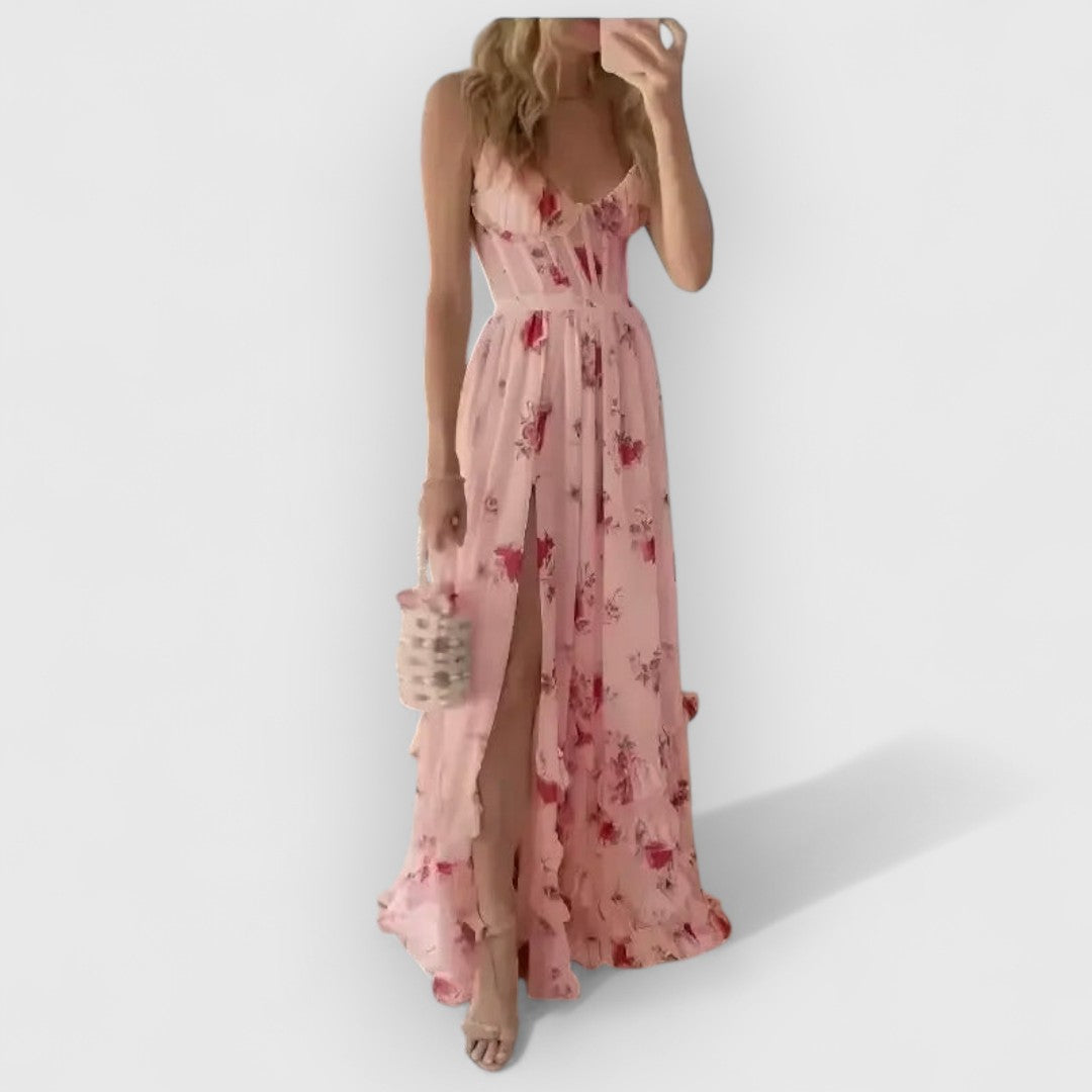 Christa | Eleganten Blumenkleids