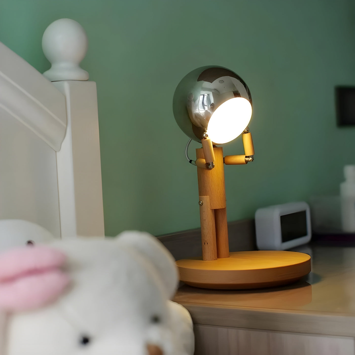 LunarEase Lampe – Elegante Schreibtisch-Mondlampe