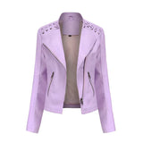 Drune | pu-lederjacke mit reibverschluss in Helles Violett