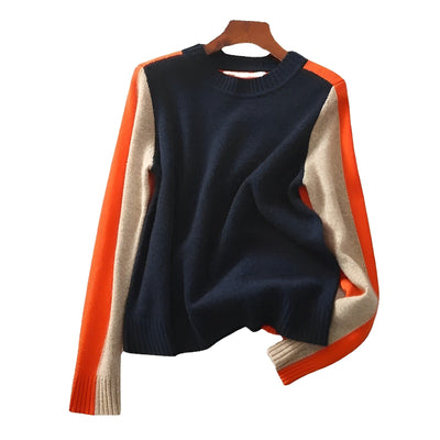 Macy - Modischer Pullover im Farbblock-Design