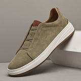 Lupo Casual Rindsleder Sneakers in Khaki