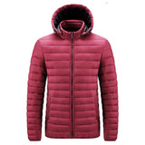 Thermo-Steppjacke für Männer - Ivar in Weinrot