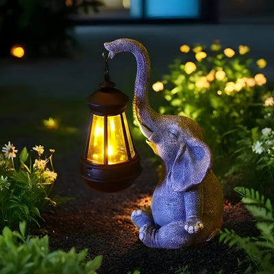 SunTrunk Light – Solarbetriebene Elefanten-Statue mit Licht