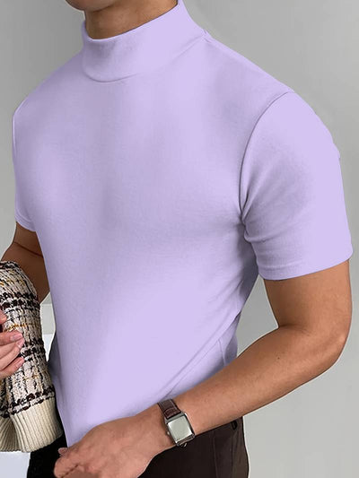Livio - Herren T-Shirt mit hohem Kragen