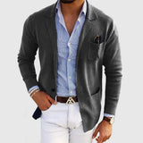 Manuel™ | Eleganter Herren Blazer in Dunkelgrau