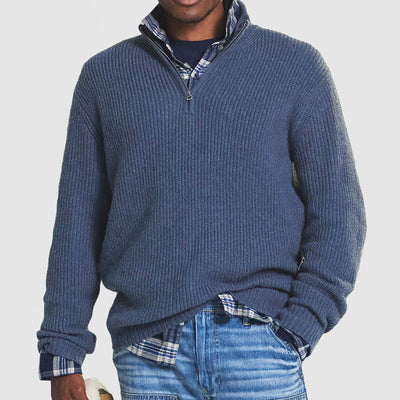 Adrien - Kaschmir Pullover Herren Reißverschluss