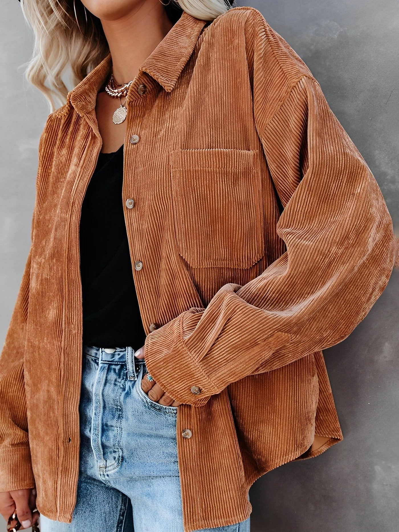 Valentina - Elegante Cord-Jacke
