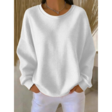 Finja | Damen Oversize Strickpullover in Weiß