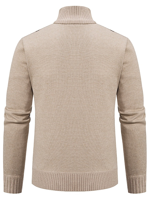 Miodrag - Herren Zipper-Pullover Baumwolle