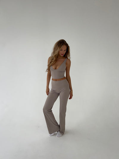 Ausgestellte Stretch Damen-Leggings - für Yoga und Freizeit