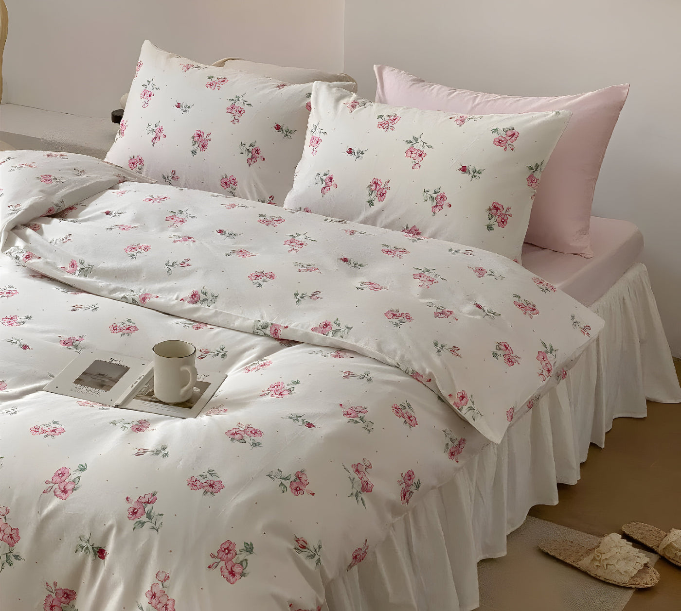 LushPetal Set – Elegantes Florales Bettwäsche-Set