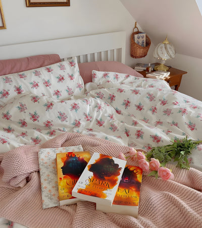 LushPetal Set – Elegantes Florales Bettwäsche-Set