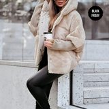 Lieve | Kuscheliger mehrlagiger Wintermantel in Beige