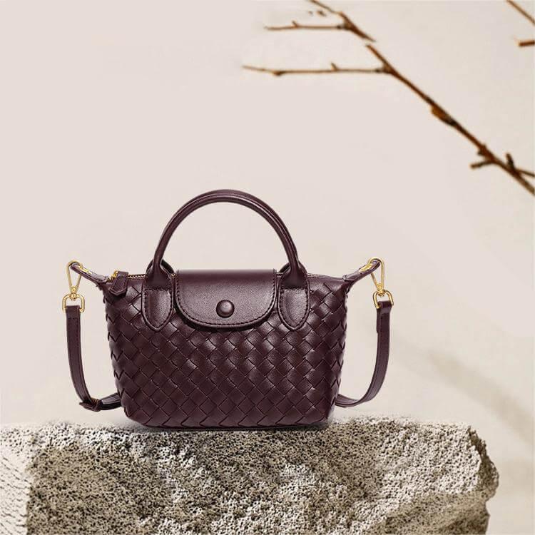 Geflochtene Mini-Tasche Damen – Kompakte Crossbody Bag mit Schulterriemen