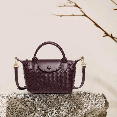 Geflochtene Mini-Tasche Damen – Kompakte Crossbody Bag mit Schulterriemen