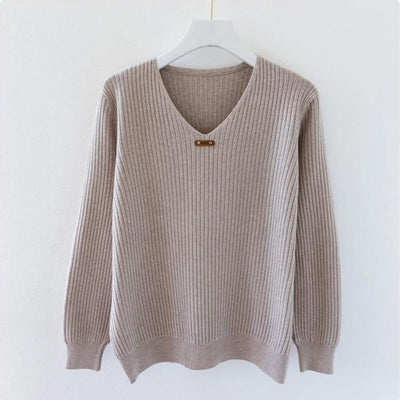 NADJA - ENG ANLIEGENDER RIPPSTRICKPULLOVER