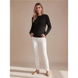 Giada | Damen Strickpullover mit Struktur und Komfort in Schwarz