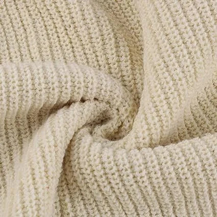 Damen Strickkleid mit Rollkragen und Oversize Passform