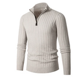 Half Zip Pullover Herren in Weiß
