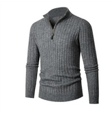 Half Zip Pullover Herren in Grau