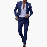 Heinrich | Herren Navy Slim Fit Anzugset in Dunkelblau