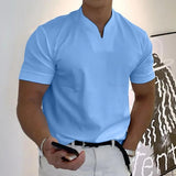 Heinrich | Herren Poloshirt Kurzarm in Hellblau
