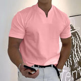 Heinrich | Herren Poloshirt Kurzarm in Rosa