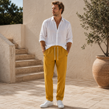 Herbert | Herren Modern Geschnittene Bundhose in Khaki