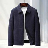 Herbst Winter Jacke Herren in Marineblau