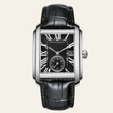 Herren Armbanduhr Rechteckig Elegant in Schwarz 1