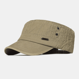 Herren Army Cap Verstellbar im Vintage Look in Khaki