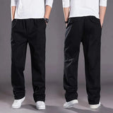 Herren Cargo Hose Loose Fit mit Gummibund in Schwarz