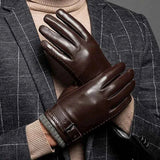 Herren Handschuhe Winter in Braun
