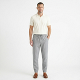 Herren Hose mit elastischem Bund und Kordelzug in Grau