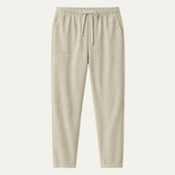 Herren Hose mit elastischem Bund und Kordelzug sowie geradem Bein in Beige