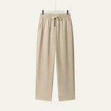 Herren-Hose mit geradem Bein und Kordelzug in Khaki