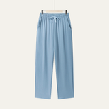 Herren-Hose mit geradem Bein und Kordelzug in Hellblau