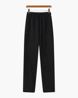 Herren Hose mit Kordelzug locker in Schwarz
