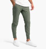 Herren Hose Slim Fit Stretch Casual in Grün