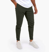 Herren Hose Slim Fit Stretch Casual in Dunkelgrün