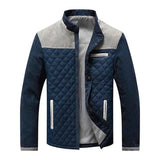 Herren Jacke mit Stehkragen und Druckknopfverschluss in Grau