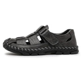 Herren offene Zehen Slide-Sandalen mit einteiligem Riemen im oberen Bereich in Dunkelgrau