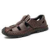 Herren offene Zehen Slide-Sandalen mit einteiligem Riemen im oberen Bereich in Niemiecki
