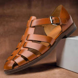 Herren Sandalen Sommer mit Geschlossener Zehenpartie in Braun